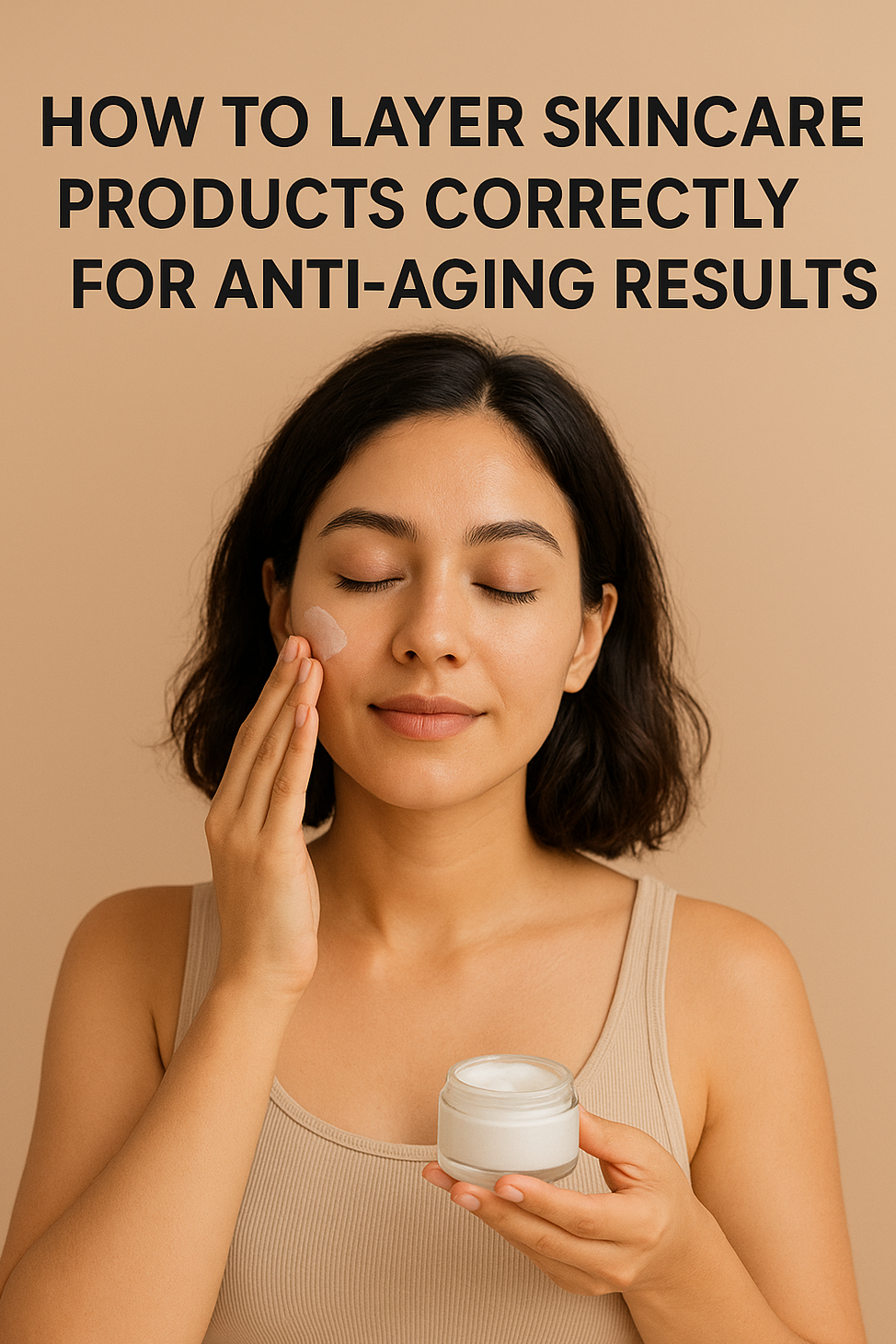 How to layer skincare products correctly for anti-aging results